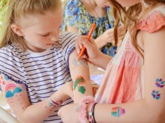 Set 5 markere si sabloane pentru tatuaje temporare - Bic | Bic