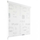 Cumpara ieftin Roletă perdea de duș 140x240 cm Imprimeu Splash, vidaXL