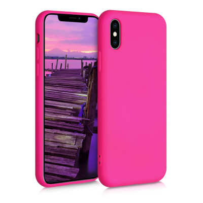 Husa pentru Apple iPhone X / iPhone XS, Silicon, Roz, 52975.77 foto