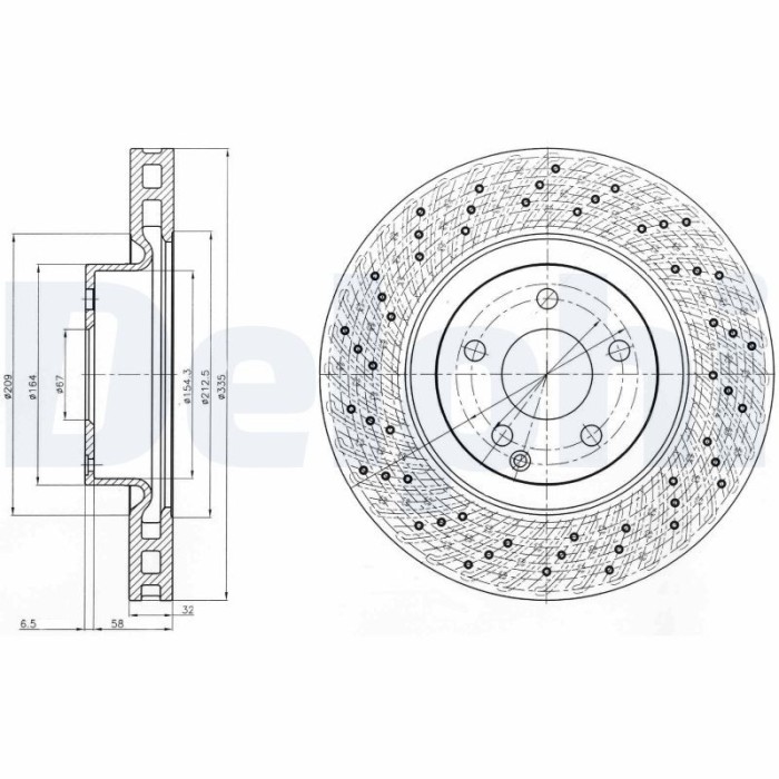 DELPHI BG9093C Disc frana