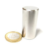 Magnet neodim cilindru &Oslash;20&amp;#215;40 mm, putere 20 kg, N52