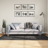 vidaXL Covor pufos &quot;PAMPLONA&quot; fire &icirc;nalte antracit modern 100x200 cm