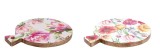 Cumpara ieftin Set 2 platouri servire lemn multicolor Iole 39 x 29 x 2,5 cm