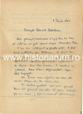 NI1162 Constantin Turcu, scrisoare olografă către preot Constantin Bobulescu, 1953