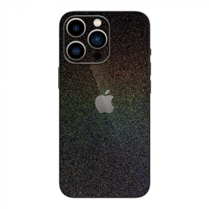 Set Folii Skin Acoperire 360 Compatibile cu Apple iPhone 15 Pro Max - ApcGsm Wraps Skin Intergalactic Black