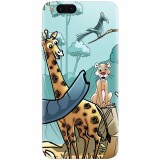 Husa silicon pentru Xiaomi Mi 6, Children Drawings Elephants Giraffes Lions