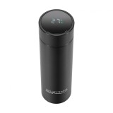 Termos HR-AER-TM45N cu pereti dubli din&nbsp;inox, 450 ml, Touch&amp;amp;Light, Negru