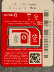 50 Cartele Vodafone 0 euro activate cu carton 4 lei/bucata foto