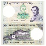Bhutan 10 Ngultrum 2013 P-29b UNC Bancnota