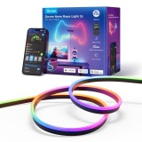 Govee Neon Rope Light 2s H61D4C11 Banda LED RGBIC 4m 48W IP20 Smart Control Wi-Fi Bluetooth