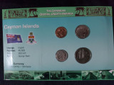 Seria completata monede - Insulele Cayman 2002, 4 monede, America de Nord