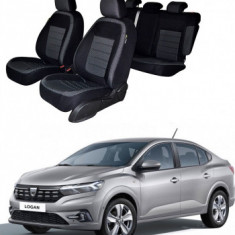 Huse scaune auto dedicate DACIA Logan 2021-2023 (Bancheta fractionata si husa cotiera)