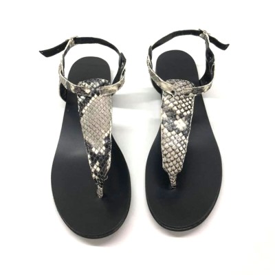 Sandale de dama din piele naturala Snake Print foto