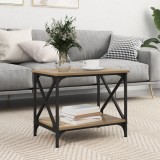 vidaXL Masă laterală stejar artizanal 55 x 38 x 45 cm Lemn compozit