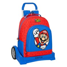 Ghiozdan cu troler evolution scoala Nintendo Super Mario Bros foto