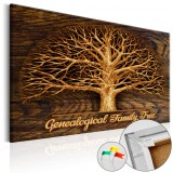 Cumpara ieftin Tablou din plută - Family Tree [Corkboard] 90x60 cm