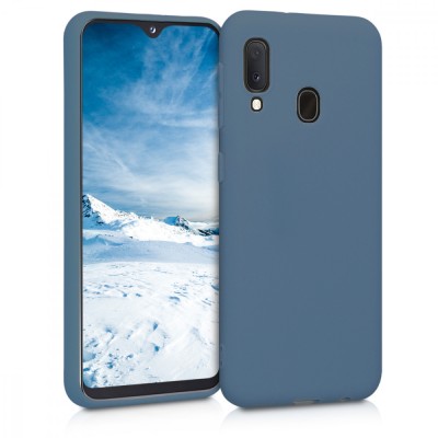 Husa pentru Samsung Galaxy A20e, Silicon, Albastru, 48738.168 foto
