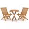 Set mobilier gradina, 3 piese, lemn masiv de tec