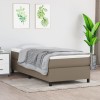 VidaXL Pat box spring cu saltea, gri taupe, 100x200 cm, textil 3144403