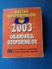 CALENDARUL GOSPODINELOR 2003 / TIP CARTE