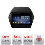 Navigatie Android Hyundai IX35 Octa Core 8GB RAM 128GB 4G GPS WiFi