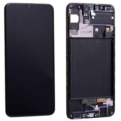 Display Samsung Galaxy A30S A307 Display Service Pack Black Negru foto