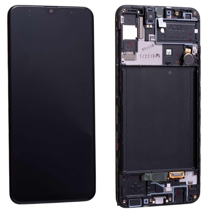 Display Samsung Galaxy A30S A307 Display Service Pack Black Negru