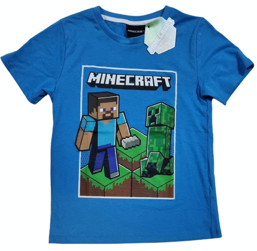 Tricou Minecraft ORIGINAL Steve Creeper Earth, 5-12 ani + Bratara CADOU !!,  YM, YS, YXL, YXS | Okazii.ro