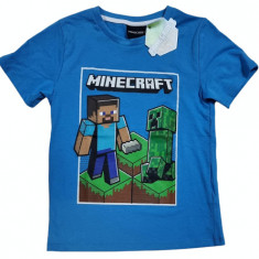 Tricou Minecraft ORIGINAL Steve Creeper Earth, 5-12 ani + Bratara CADOU !!