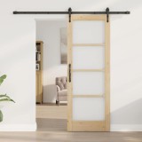 vidaXL Ușă glisantă Manual Maro 73.5 x 198.5 cm Lemn și metal