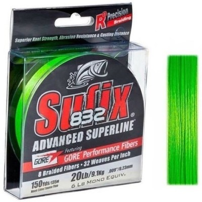 Fir Textil SUFIX 832 Neon Lime, 120m, 0.15mm, 9.20kg/20lbs foto