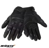 Manusi barbati pentru scuter - motocicleta Naked/Urban vara Seventy model SD-N34 Sprint culoare: negru/gri &ndash; degete tactile Negru XXXL (12 cm)