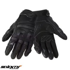 Manusi barbati pentru scuter - motocicleta Naked/Urban vara Seventy model SD-N34 Sprint culoare: negru/gri &ndash; degete tactile Negru M (8 cm)