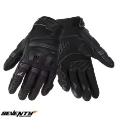 Manusi barbati pentru scuter - motocicleta Naked/Urban vara Seventy model SD-N34 Sprint culoare: negru/gri &ndash; degete tactile Negru M (8 cm)