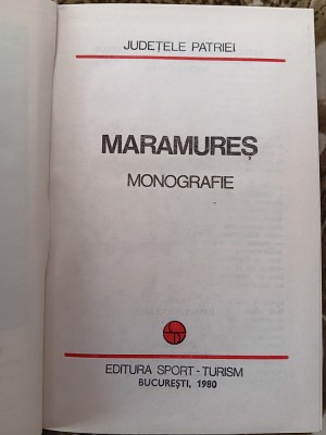 myh 12 - Colectia Judetele Patriei - Judetul Maramures - monografie - ed 1980 foto