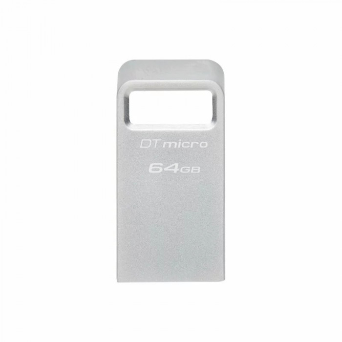 Memorie USB Kingston 64GB Data Traveler Micro USB 3.2 Gen1 Metalic