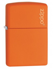 Bricheta Zippo 231ZL Orange Matte with Zippo Logo foto