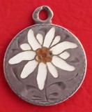 (17) PANDATIV DIN ARGINT, VINTAGE, HANDMADE, MOTIV FLORAL, GRAVAT 1913