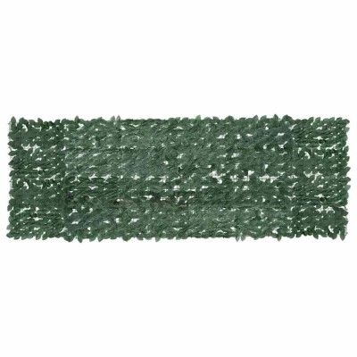 vidaXL Paravan de balcon, frunze verde &amp;icirc;nchis, 300x100 cm foto
