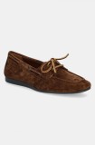 Vagabond Shoemakers mocasini din piele intoarsa HILLARY femei, culoarea maro, cu toc plat, 5925-440-89