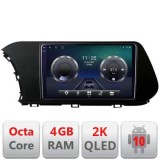 Navigatie HHyundai I20 2020- C-i20 Android Octa Core Ecran 2K QLED GPS 4G 4+32GB 360 KIT-i20+EDT-E410-2K CarStore Technology