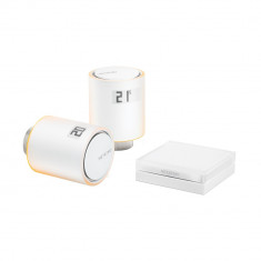 Pachet capete termostat Netatmo Starter Pack WiFi - include 2 capete termostat + 1 releu foto