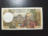FRANȚA 10 FRANCI 1972 VOLTAIRE VF/XF