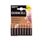 Set 8 baterii alcaline Duracell Duralock C&amp;B LR03 AAA