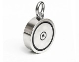 Cumpara ieftin Magnet neodim oala D 75 mm cu doua carlige inelare si doua fete 200kg