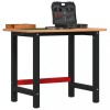 Gossi banc de lucru 100x60x81,5 cm lemn masiv fag, dreptunghiular