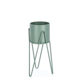 Cumpara ieftin Suport ghiveci flori otel verde Madelyn 21.5x42-46 cm