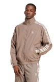 Adidas Originals bluză Firebird Tracktop bărbați, culoarea bej, cu imprimeu, JP1023
