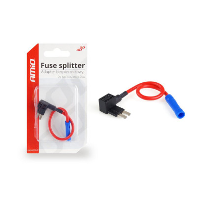 Splitter adaptor siguranta suplimentara compatibil sigurante 2 x MICRO 2, max. foto