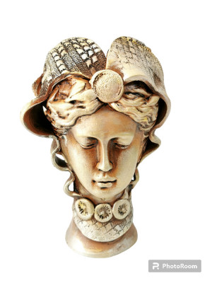 Vaza ceramica decorativa Venus antichizat foto